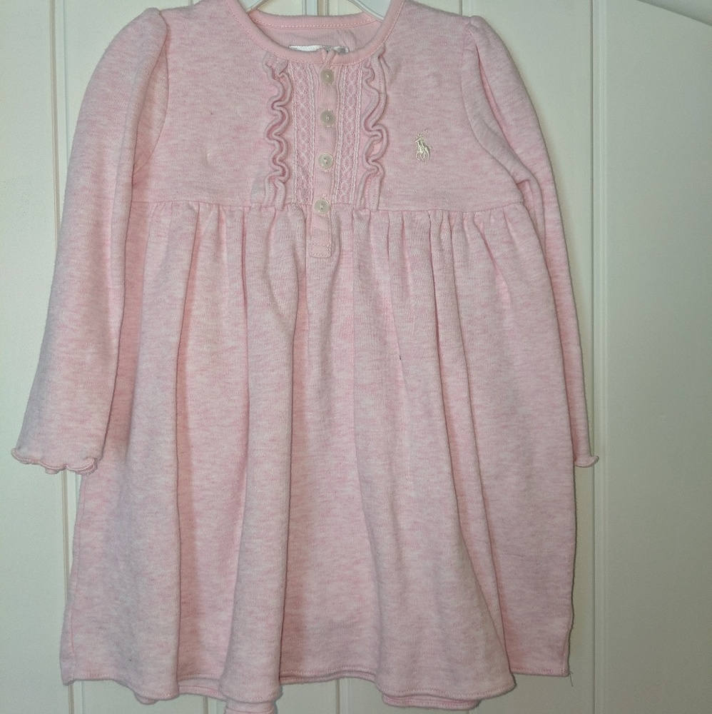 Ralph Lauren Pink dress with bloomers 18 mo